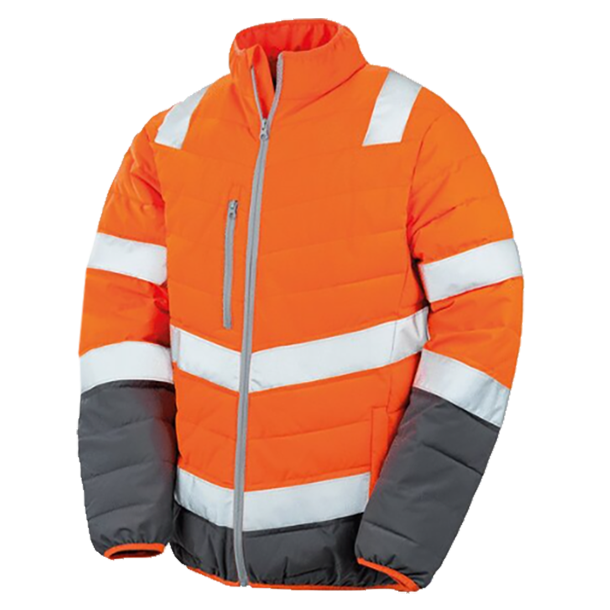 Hi Viz Padded Jacket - Image 2